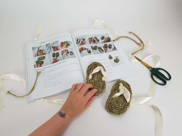 Handcrafted sandals from The Effortless Floral Craftsman book