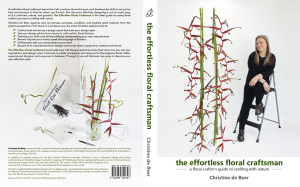 Cover design for the effortless floral craftsman book by Christine de Beer