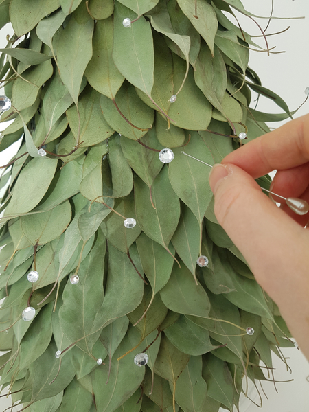 Glue in some sparkling snowflake crystals