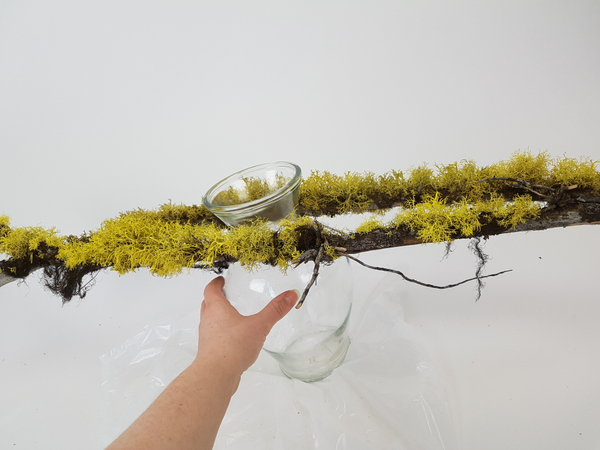 Wiggle the vase so that the branches settle into position