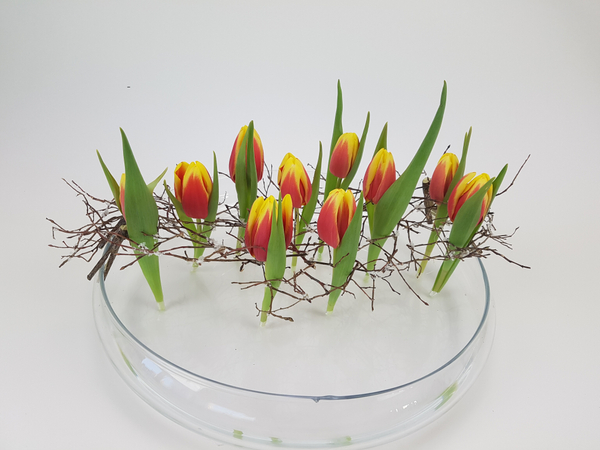 Tulip floral design recipe