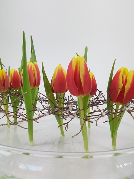 Winter inspired flower arrangement