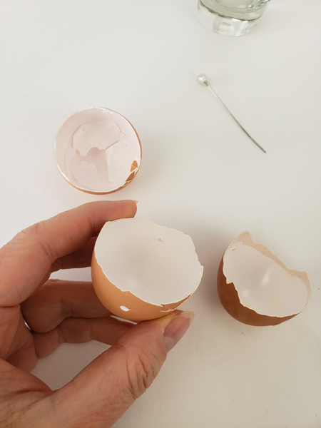 You need a small hole on both sides of the egg