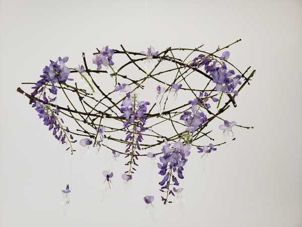 Just Like Wisteria Rain flower art design