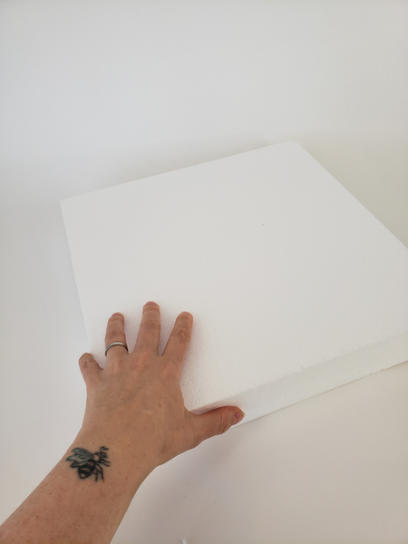 Choose a large Polystyrene block as a basic structure for the design