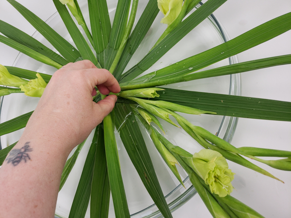 Finish the design by adding the tips of the flower spikes to the design