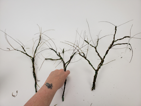 My icicle branches are now ready for a dusting of snow