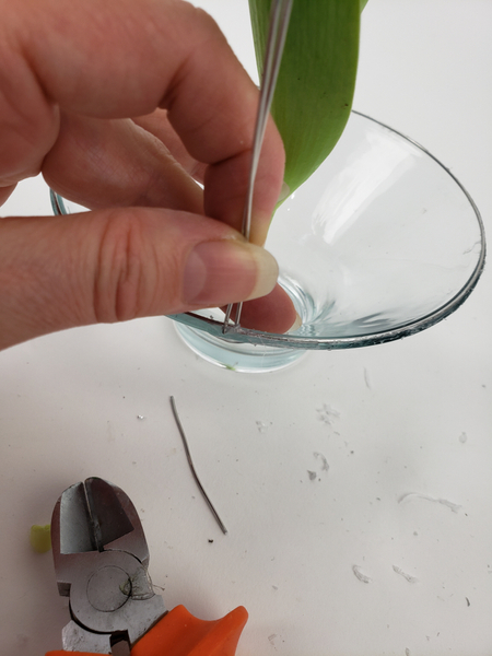 And secure the end of the wire with a drop of hot glue And secure the end of the wire with a drop of hot glue