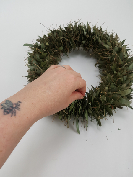 Creating a beautiful eucalyptus lei