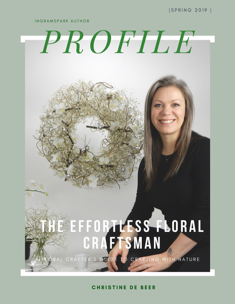 Page 3 profile of the effortless floral craftsman by Christine de Beer