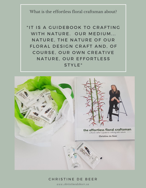 Page 8 profile of the effortless floral craftsman by Christine de Beer