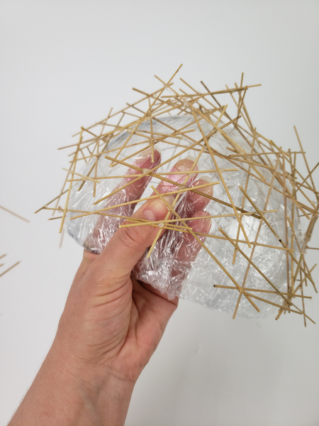 Slip your hand between the film and the reeds to make sure it is not stuck anywhere Slip your hand between the film and the reeds to make sure it is not stuck anywhere
