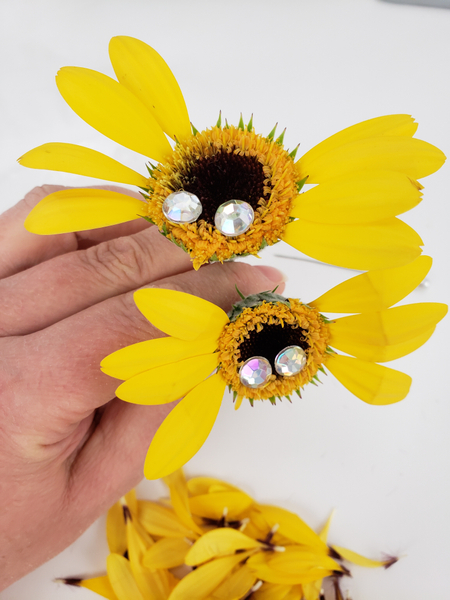 Glue in two sparkling beads for huge eyes