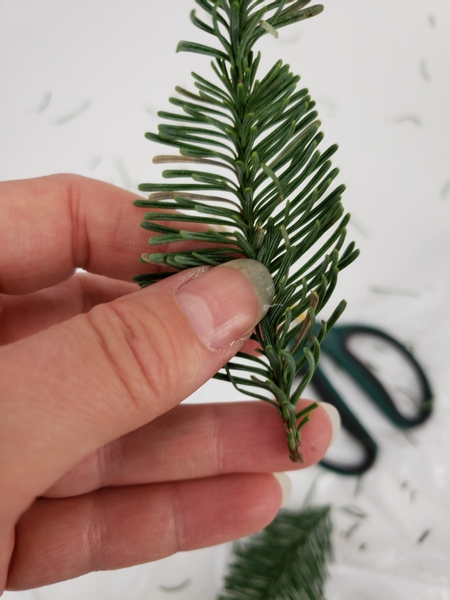 Cut a smaller side branch