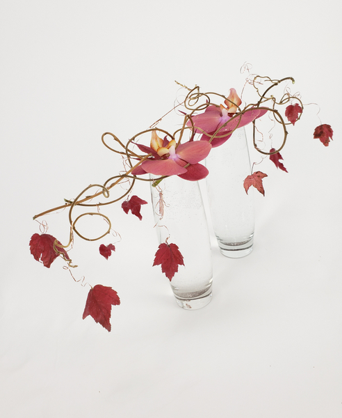 Fast falling Fall floral design by Christine de Beer