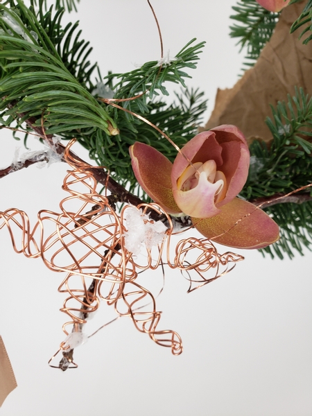 Handmade Christmas decorations for floral designers