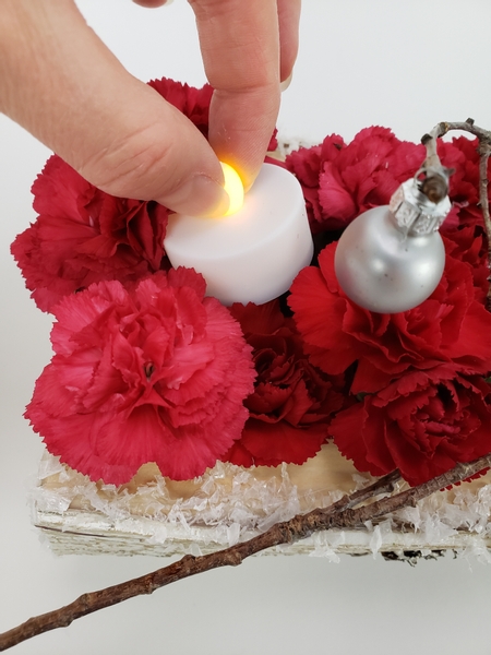 Without disturbing any design details when you switch the candles on