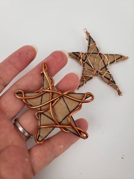 Wrap the shape with wire Wrap the shape with wire