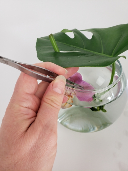 If you need to use tweezers to set the flower