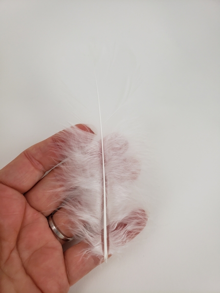 Just as you can adjust the curve of the twig you can do the same with a feather