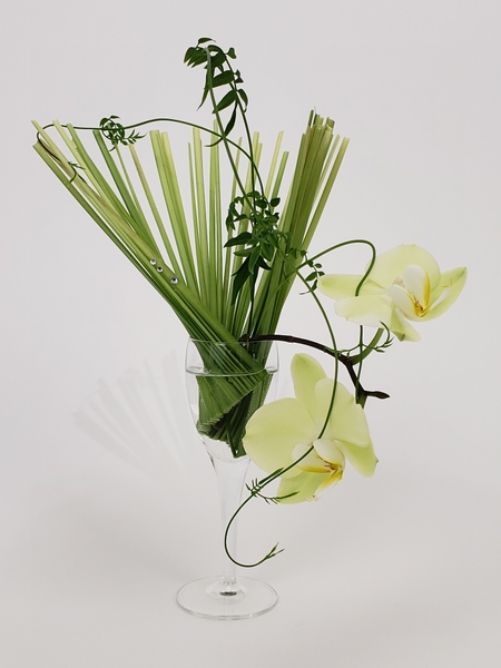 From here in out flower arrangement by Christine de Beer