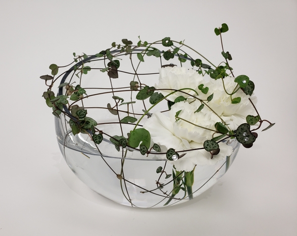 here’s the catch flower arrangement by Christine de Beer