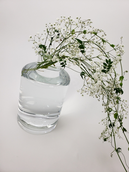 Easy Gypsophila and vine cascade design tutorial