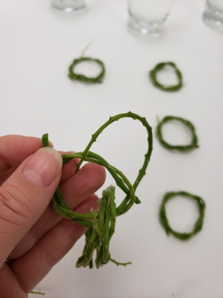 Weave the stems into a wreath