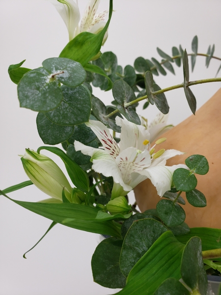 Alstroemeria in a contemporary flower arrangement