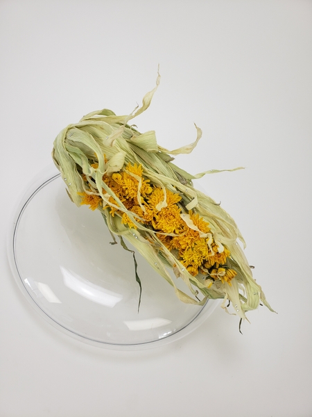 Kinda Corny cornhusk floral design by Christine de Beer