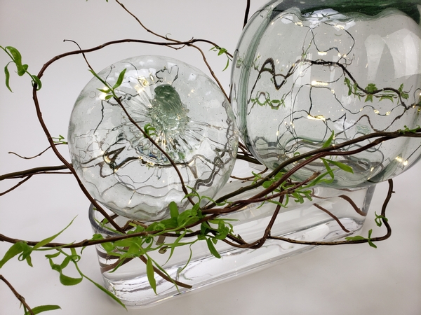 Glass pumpkins from Pottery Barn