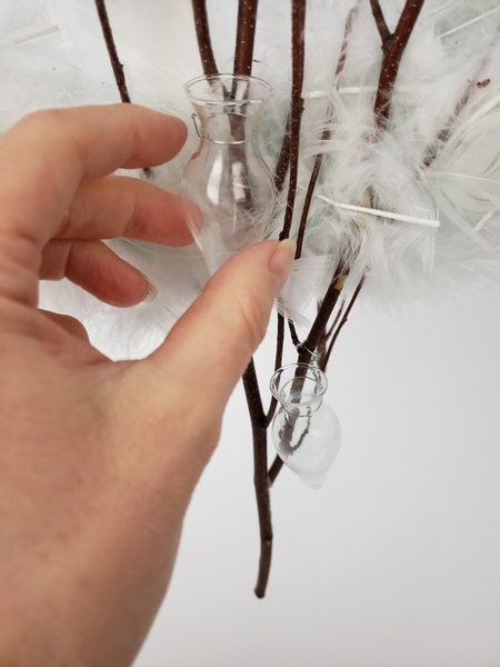 Wire in a few glass vases