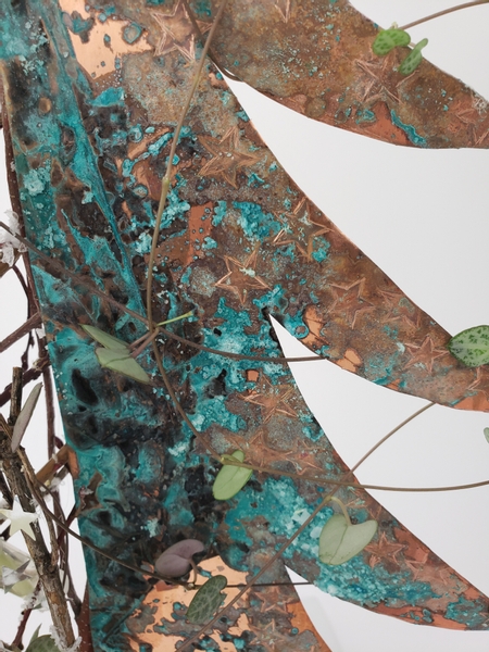 How to patina and add stars to a copper plate