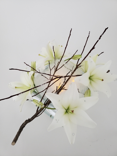 Slow Glow floral design by Christine de Beer
