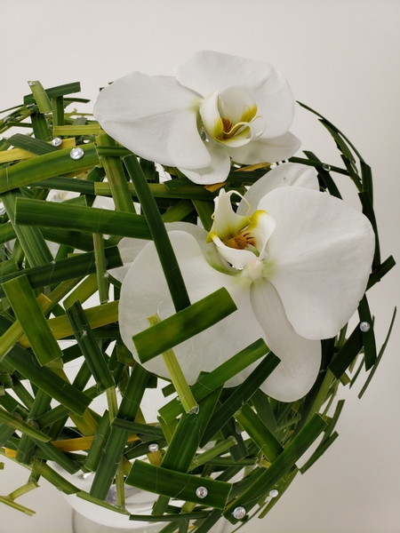 Phalaenopsis in a contemporary flower arrangement