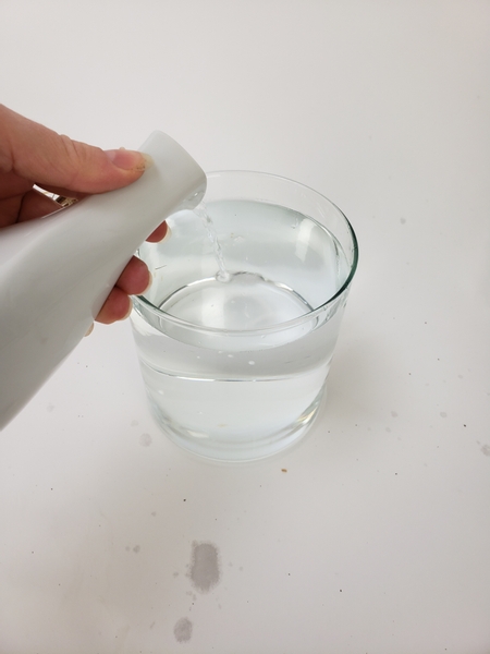 Fill your container with water