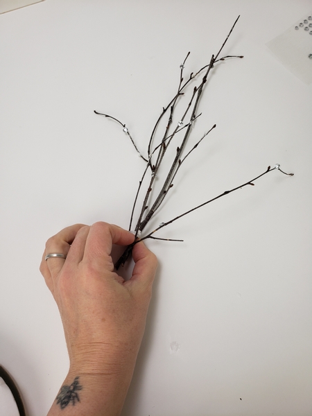 Create a nice looking bundle by gathering the twigs