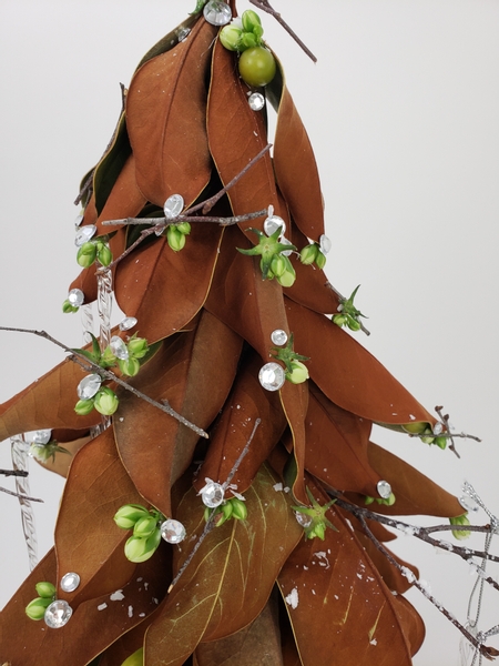 Magnolia leaf Christmas tree