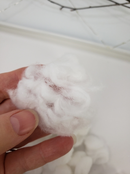 Fluff out some cotton wool