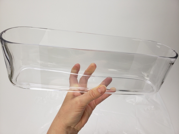 And smooth it down both sides of the container And smooth it down both sides of the container