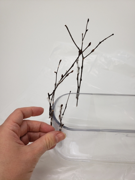 Build up the armature to resemble a winter forest