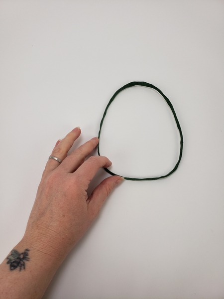 Reshape the wire to make sure you have a traditional egg shape