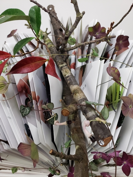 Fall design using a book as an armature