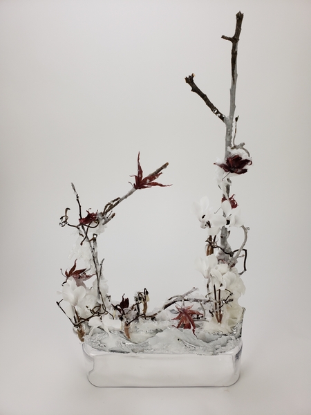 Freeze… just for a moment floral art design by Christine de Beer