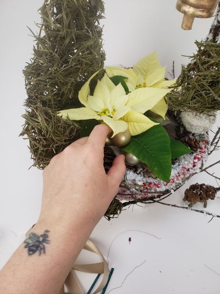 Slip the plants into the pot