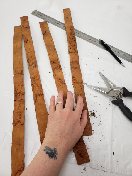 Cut the bark into long strips