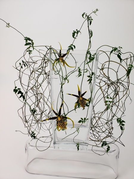 See through floral art design