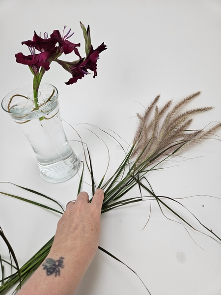 Fountain grass has such an elegant curve to them.