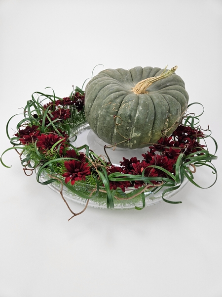 as light as a super thankful pumpkin floral design by Christine de Beer