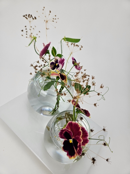 Easy way to style flowers for a soft minimal space